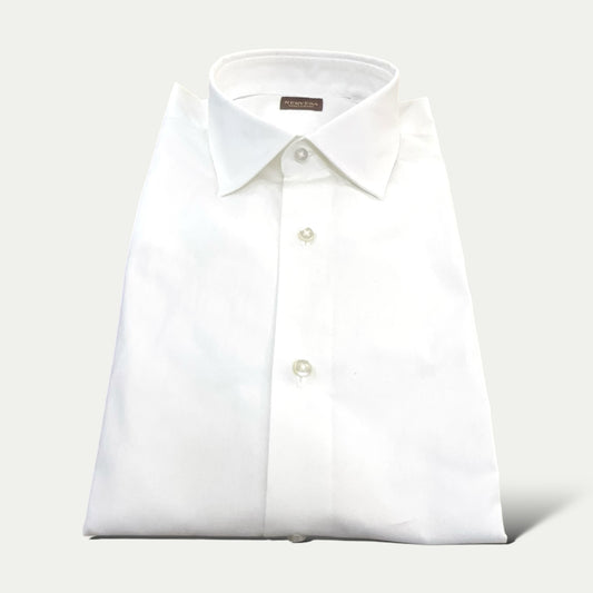 NERVESA CHEMISE HOMME BLANCHE BUSINESS EN PURE COTON