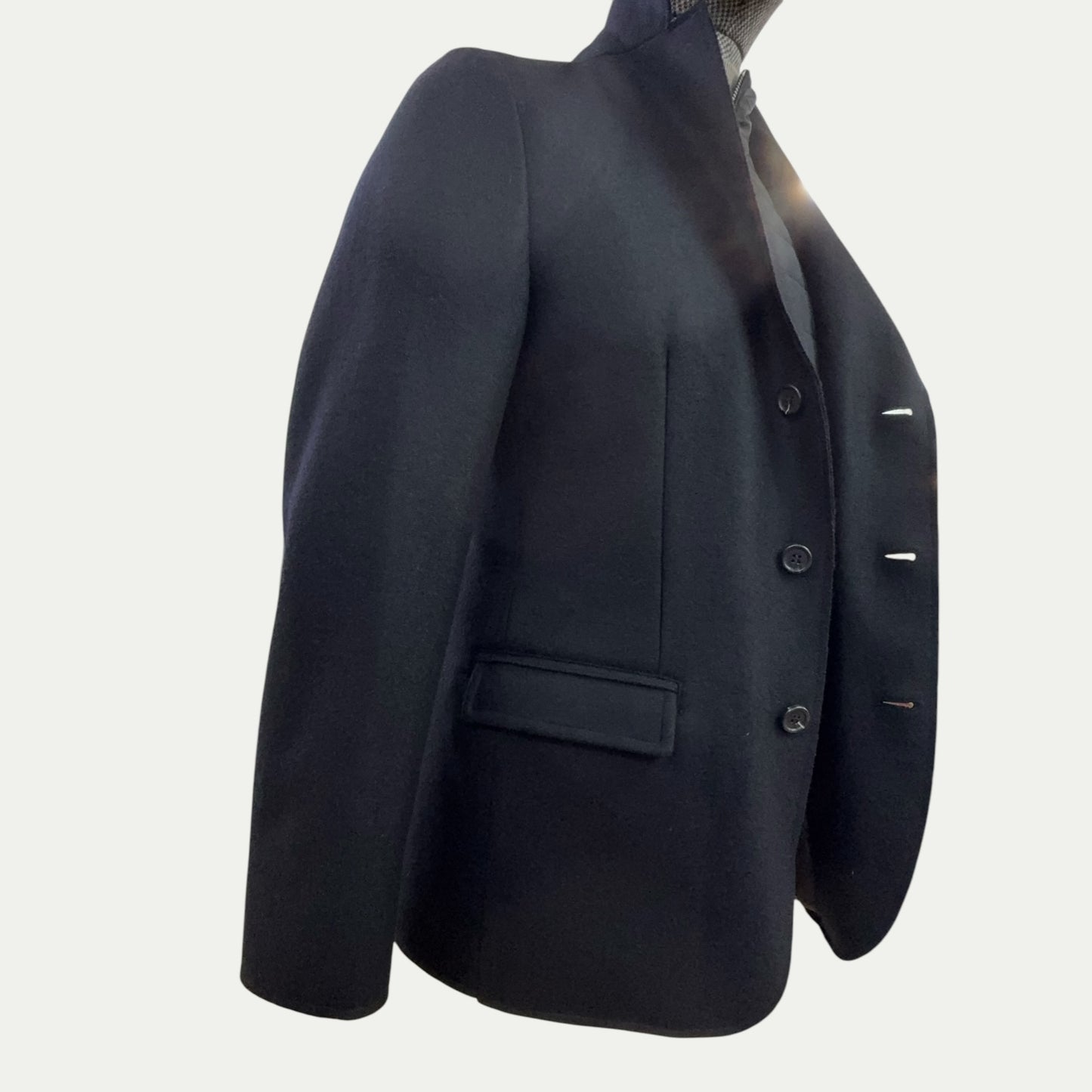 Veste Gallotti en Tissu Loro Piana Noir avec Gilet Intégré - Diego Napoli