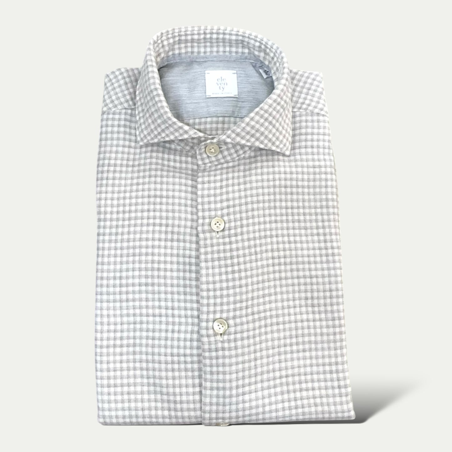 ELEVENTY CHEMISE HOMME EN FLANELLE MOTIF CARREAUX BICOLORE