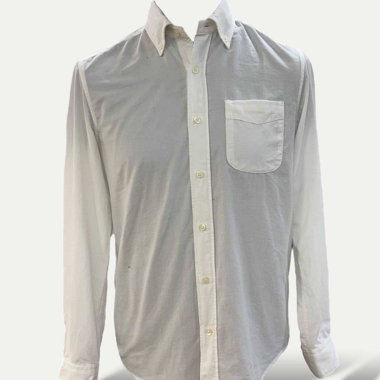 ALTEA MILANO CHEMISE HOMME EN COTON MILLE RAYURES TON SUR TON BLANCHE