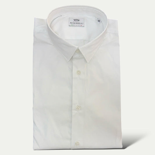 ACQUAROLI CHEMISE HOMME EN COTON BLANCHE