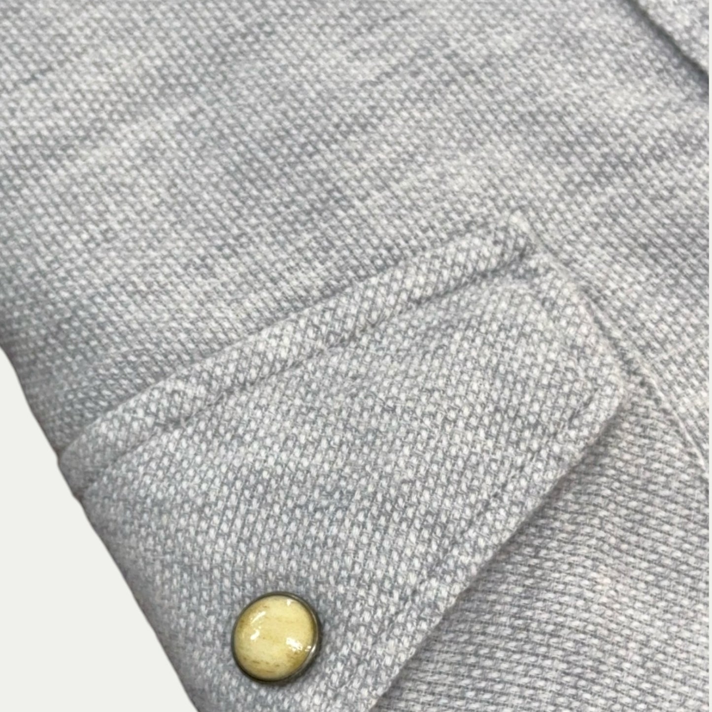 ELEVENTY CHEMISE HOMME FLANELLE LIGHT GREY