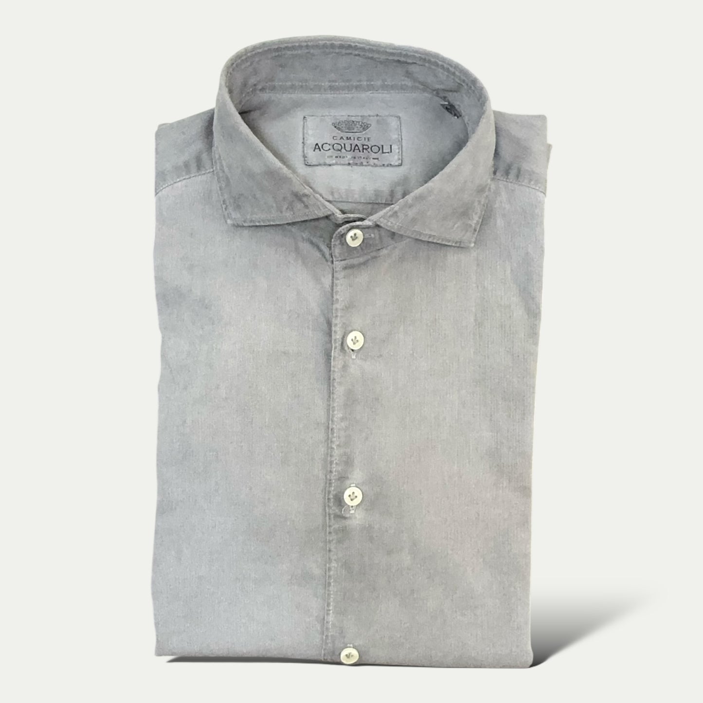 ACQUAROLI CHEMISE HOMME GRIS MOTIF TON SUR TON