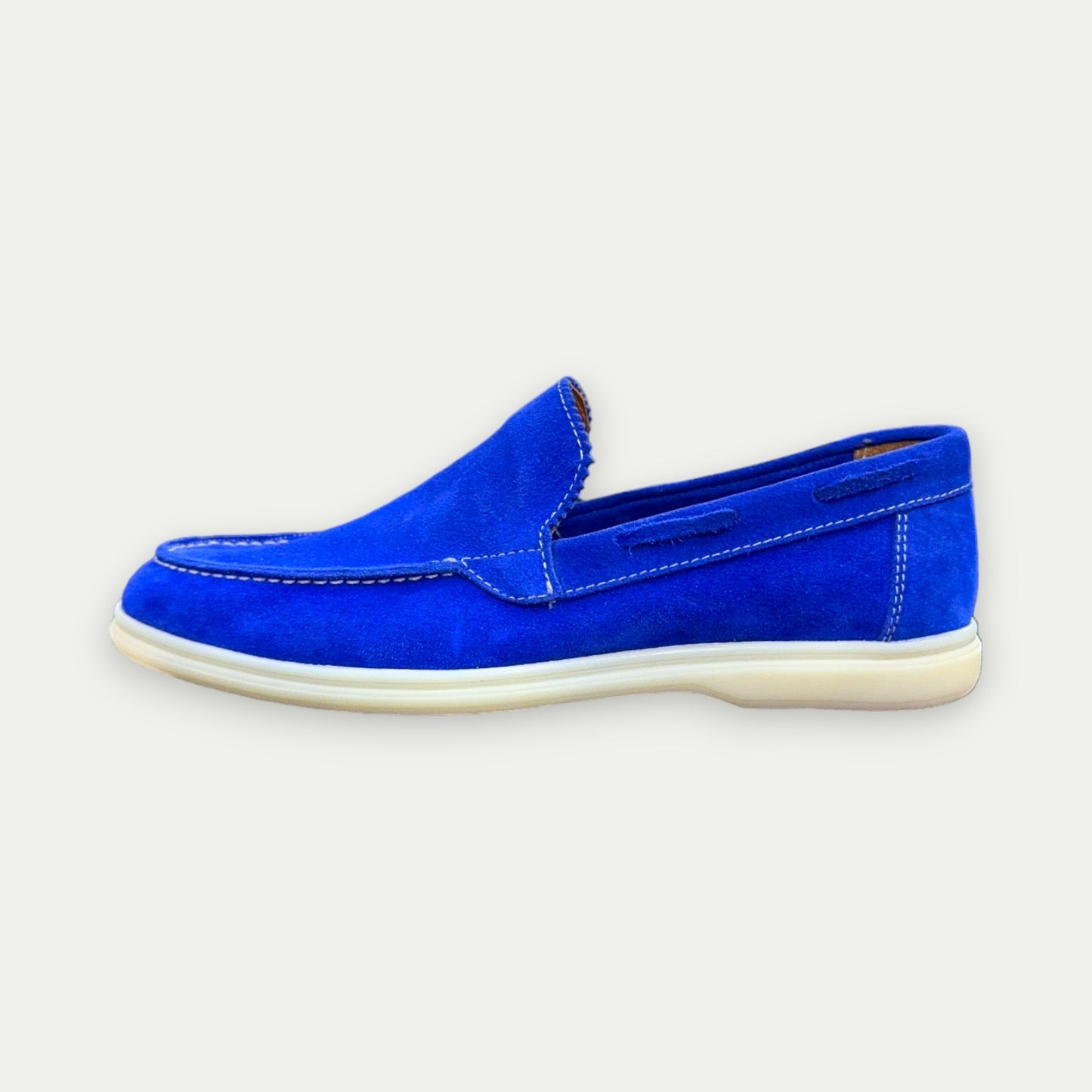 MOCASSINS HOMME EN DAIM BLEU ROYAL