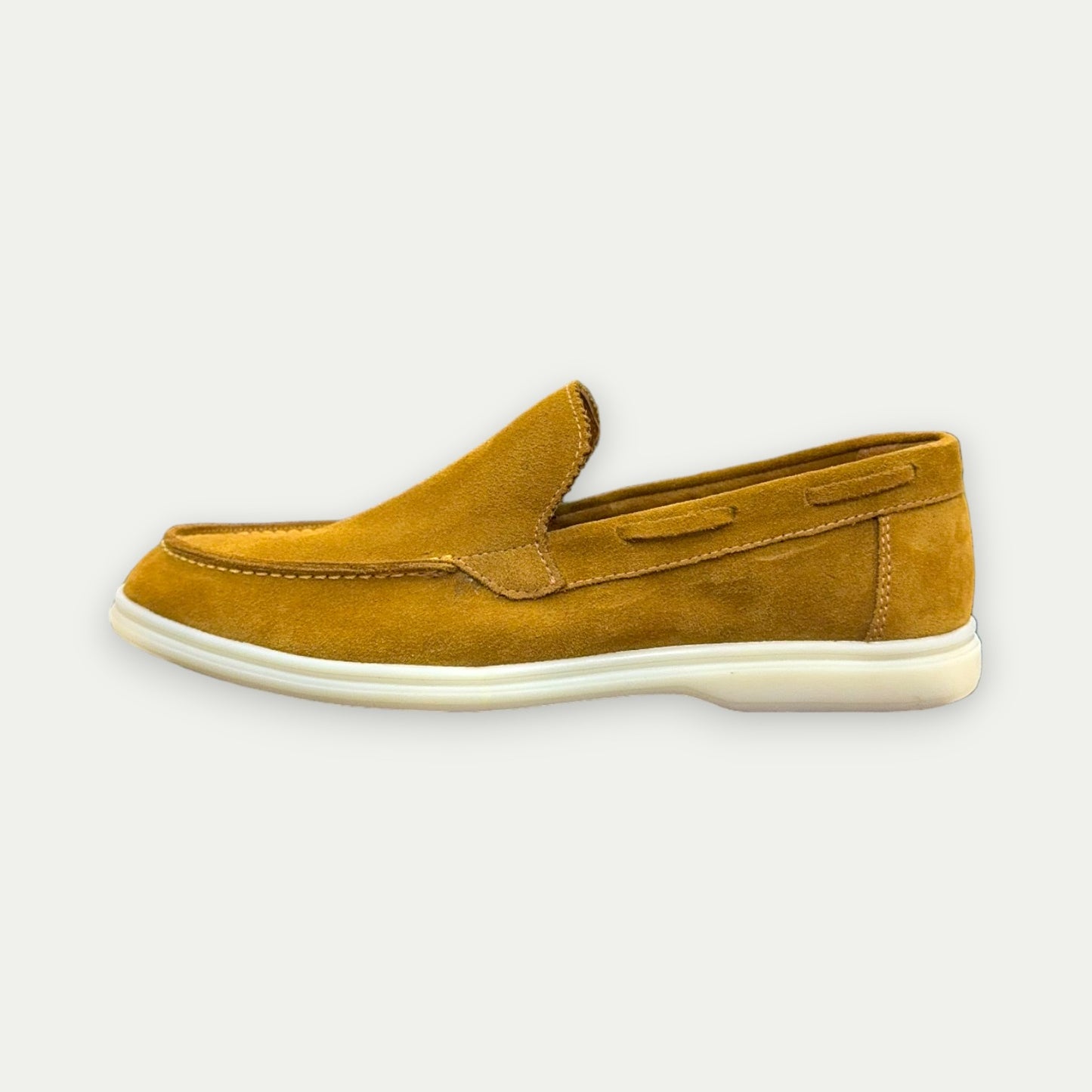 MOCASSINS HOMME EN DAIM CAMEL