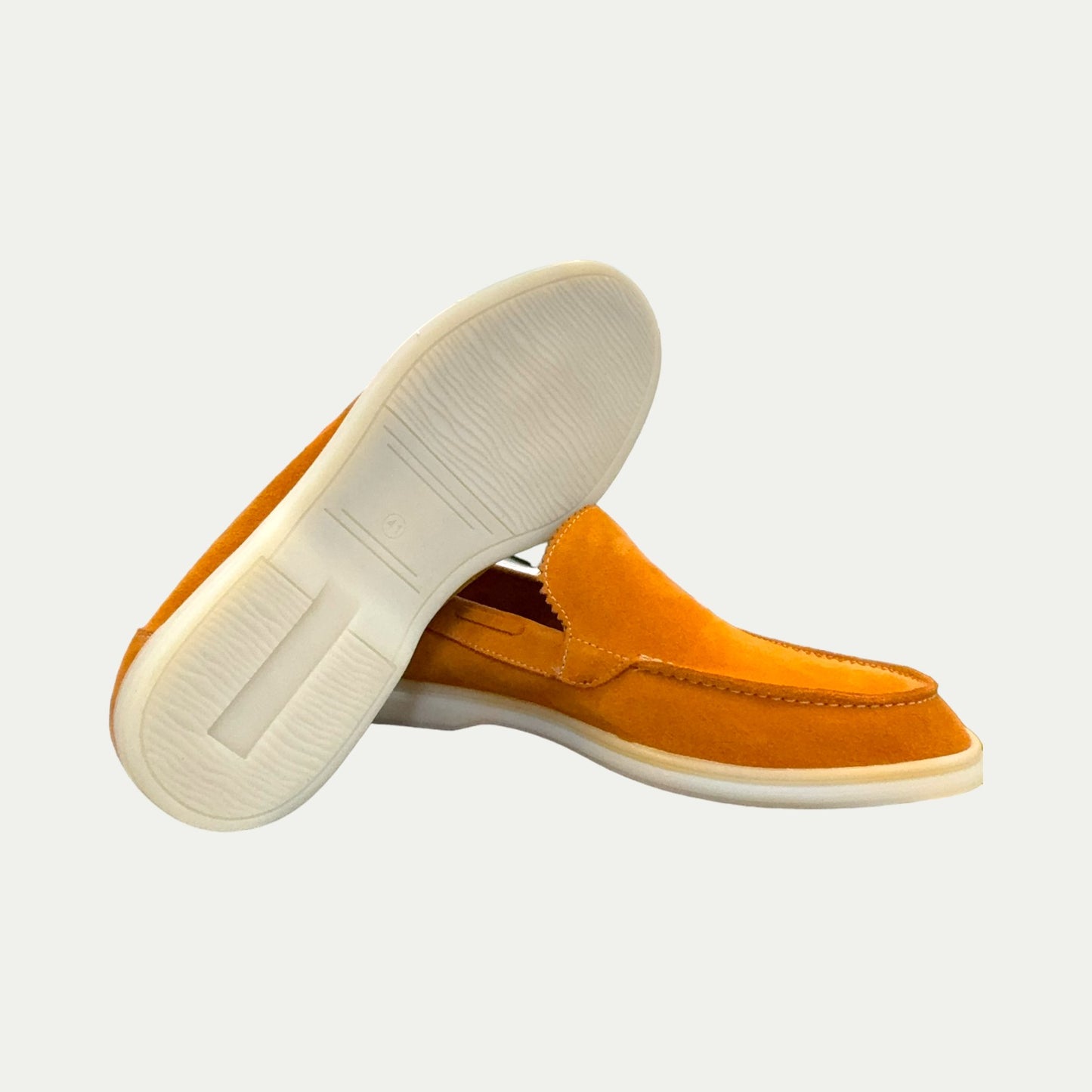 MOCASSINS HOMME EN DAIM ORANGE