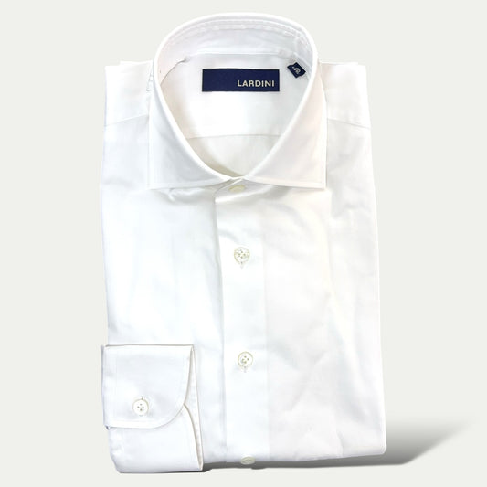 LARDINI CHEMISE HOMME BUSINESS EN COTON BLANCHE