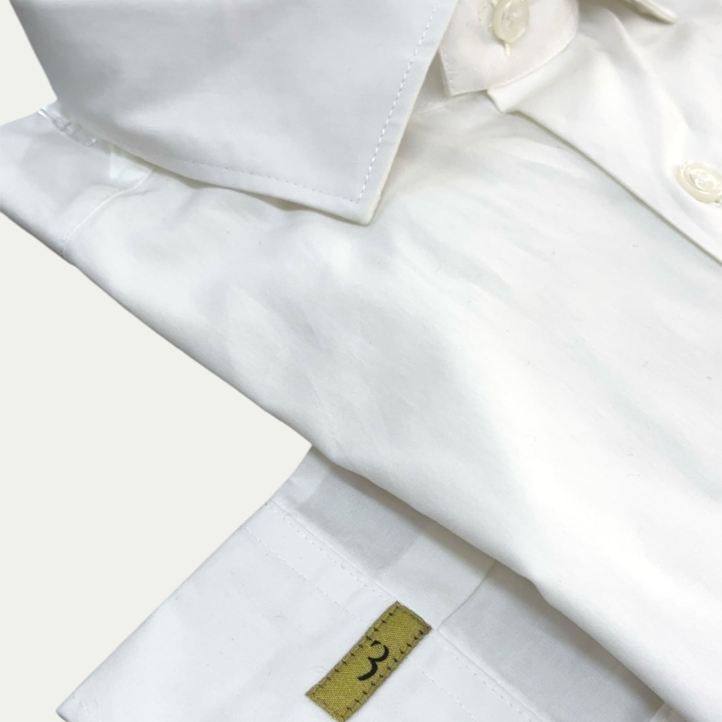 BILLIONAIRE CHEMISE HOMME COTON STRETCH BLANCHE LOGO TON SUR TON