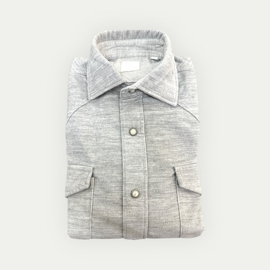 ELEVENTY CHEMISE HOMME FLANELLE GRIS MÉDIUM