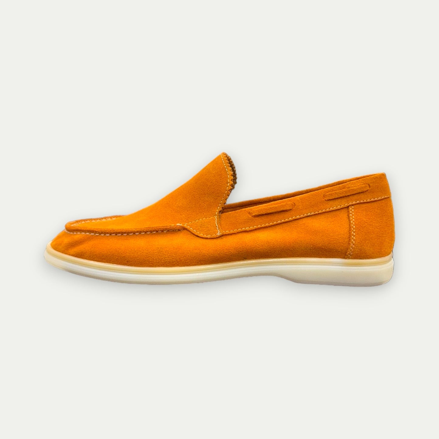 MOCASSINS HOMME EN DAIM ORANGE