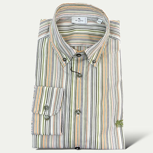 ETRO CHEMISE HOMME EN COTON MOTIF RAYURES