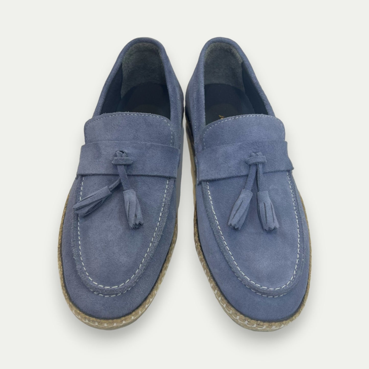 MOCASSINS POMPONS BLEU NAZARÉ