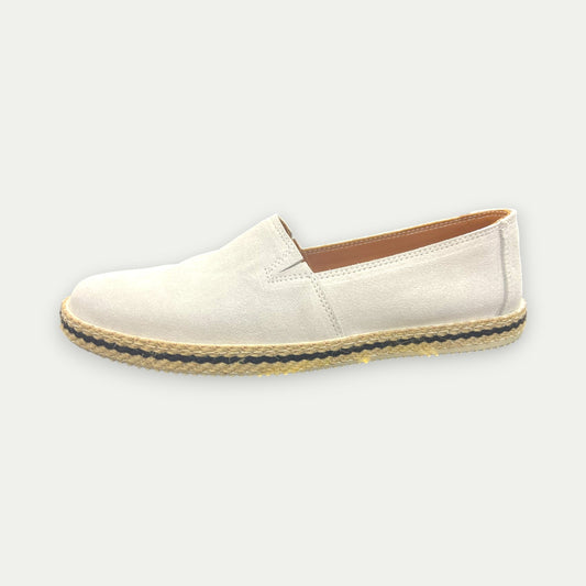 ESPADRILLES EN DAIM WHITE