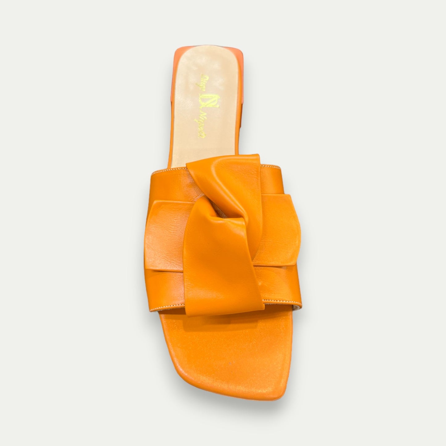 SANDALES Nouées EN CUIR ORANGE