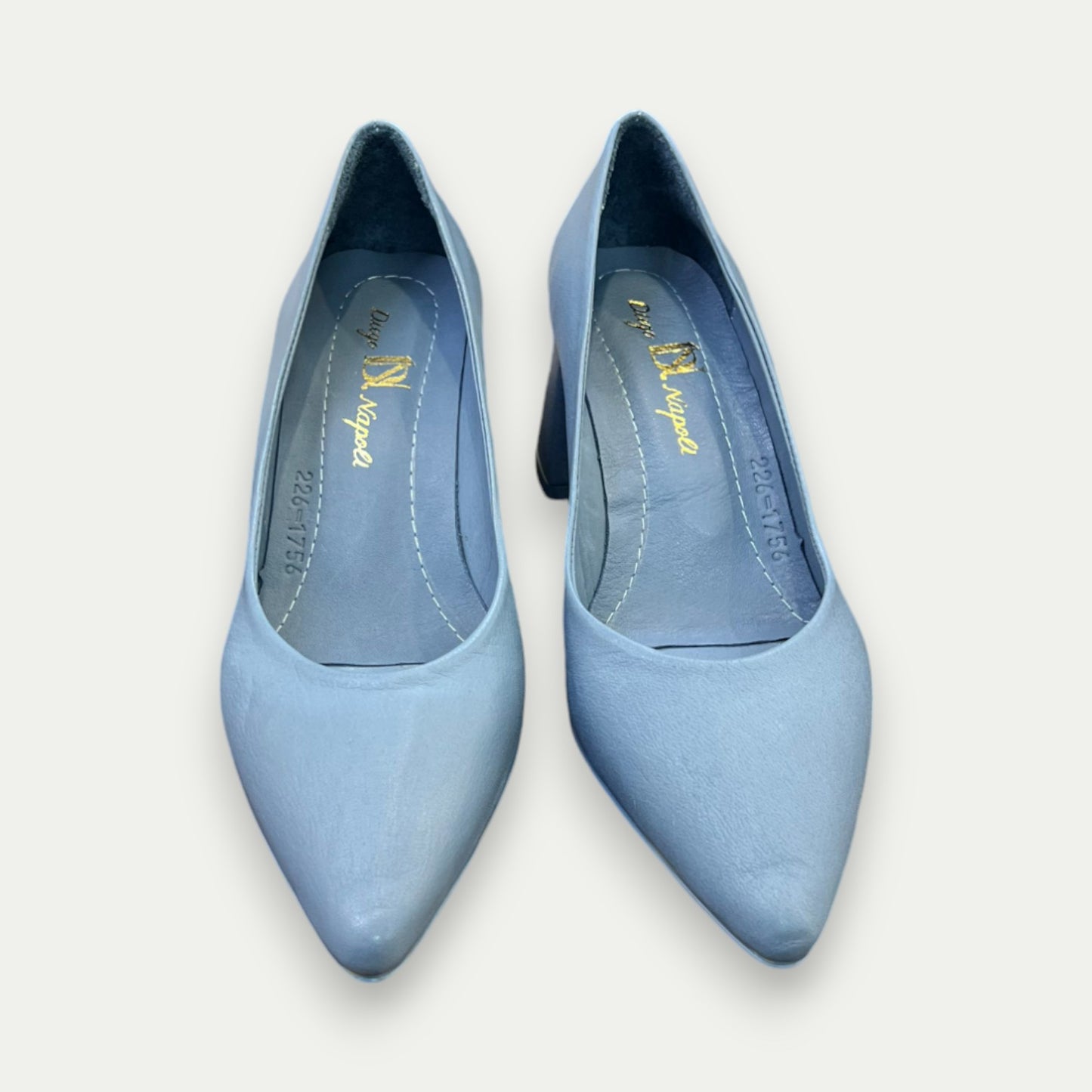 TALONS CUIR BLEU NAZARE