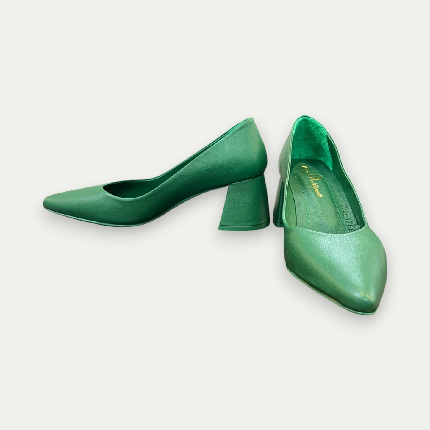 TALONS CUIR VERT