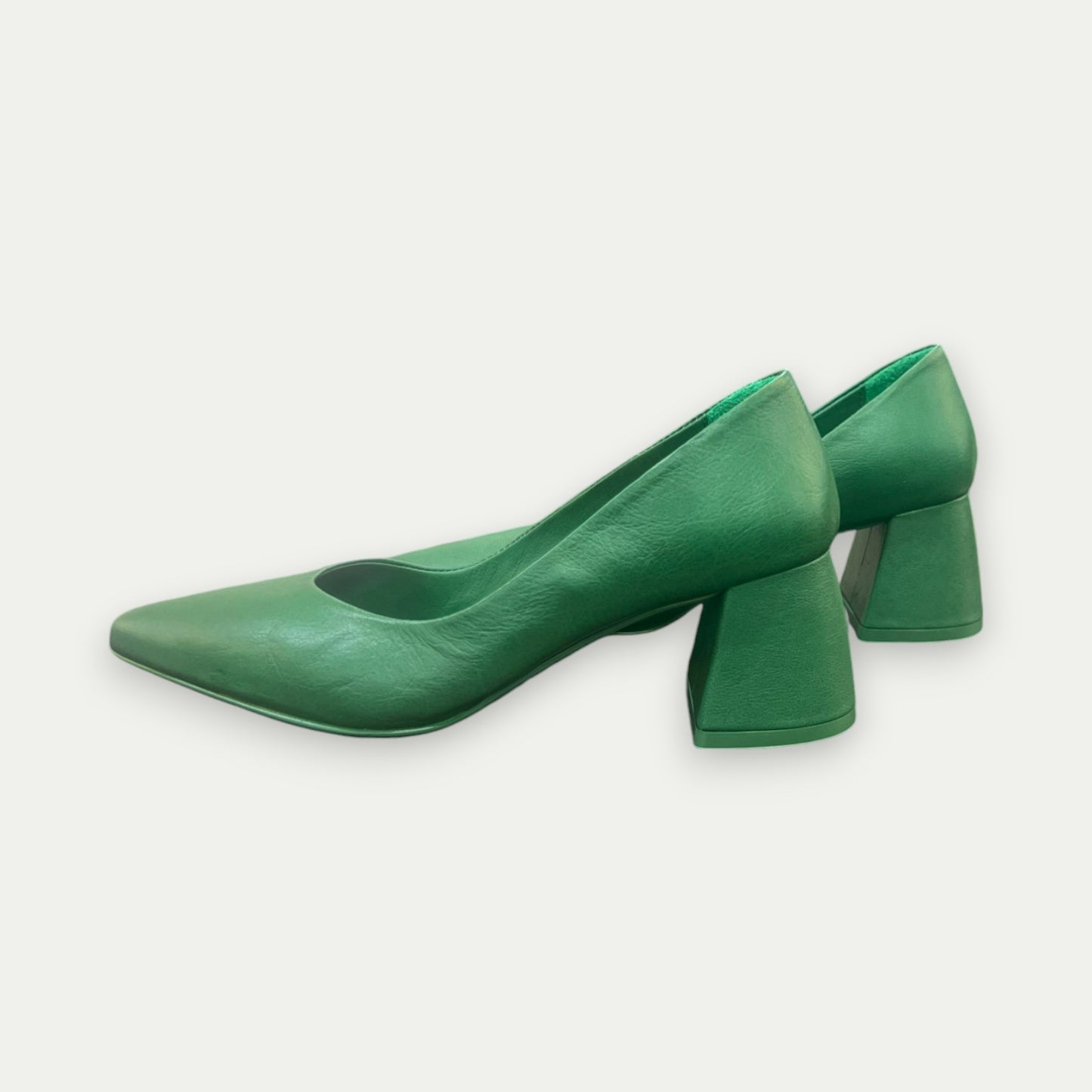 TALONS CUIR VERT