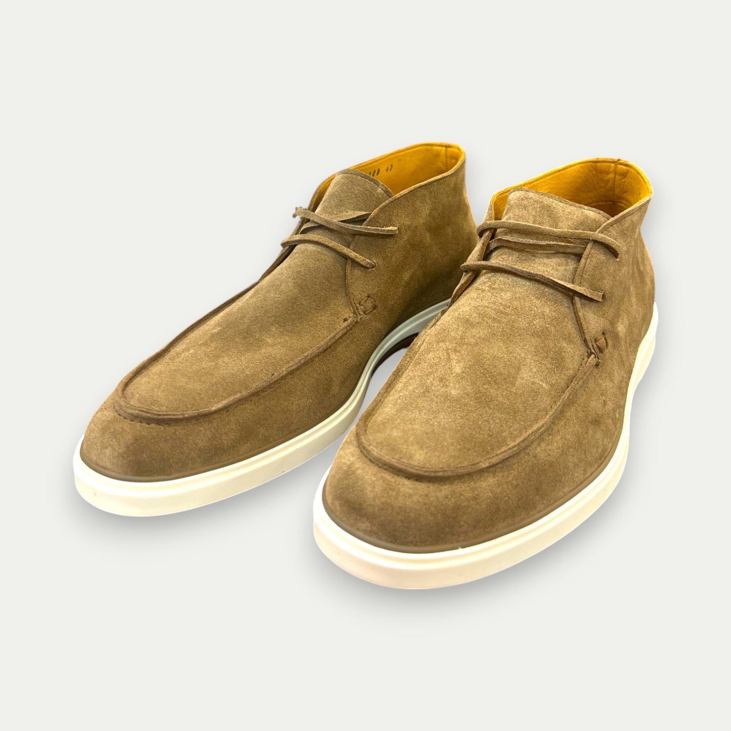 MOCASSINS SUEDE LACETS HOMME SEMELLES CAOUTCHOUC