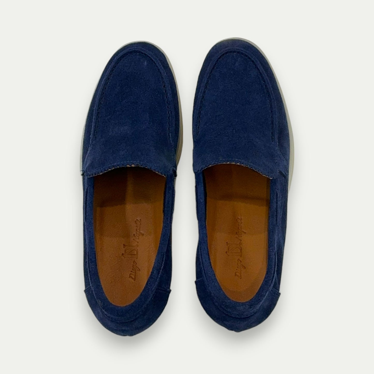 MOCASSINS HOMME EN DAIM BLEU