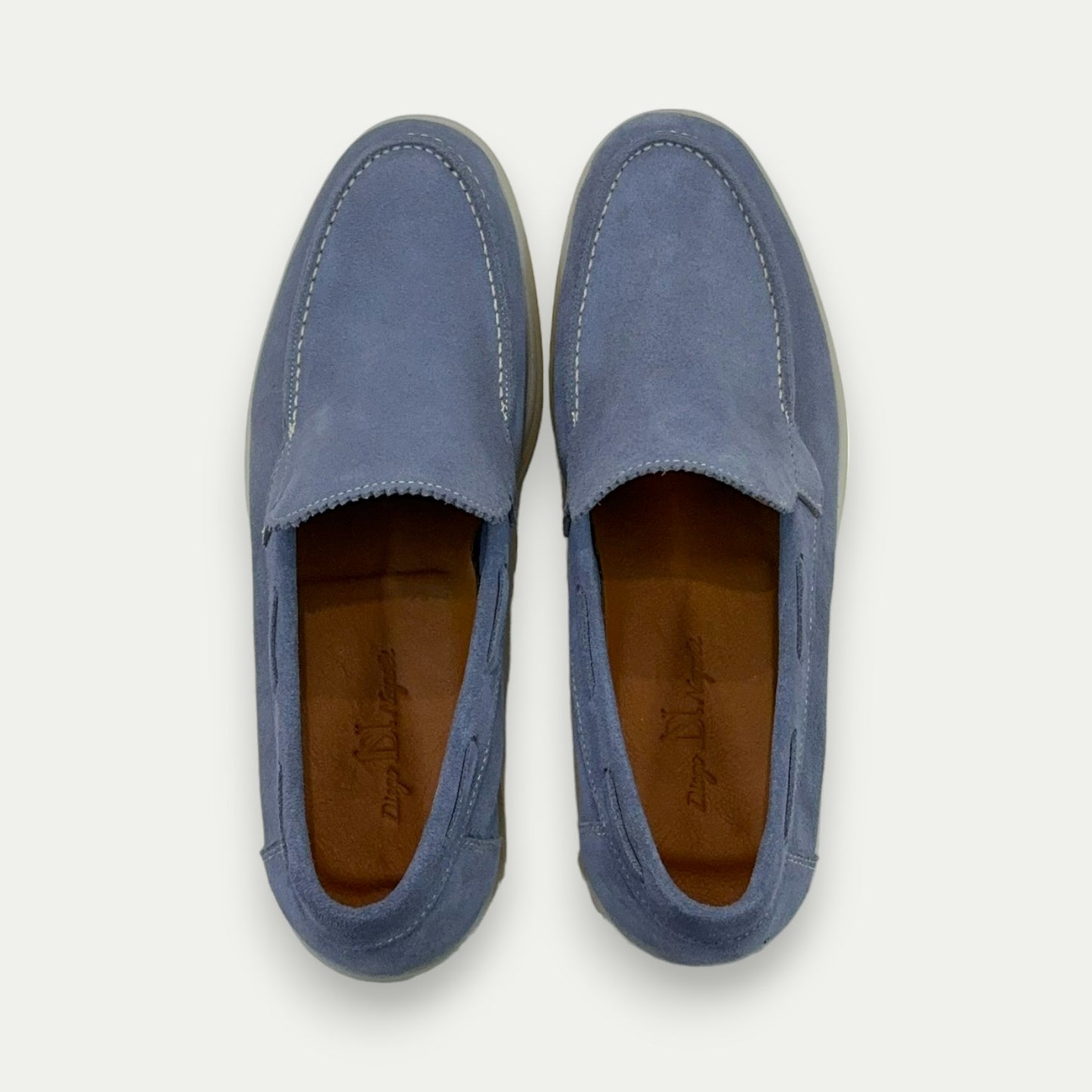 MOCASSINS HOMME EN DAIM BLEU NAZARE