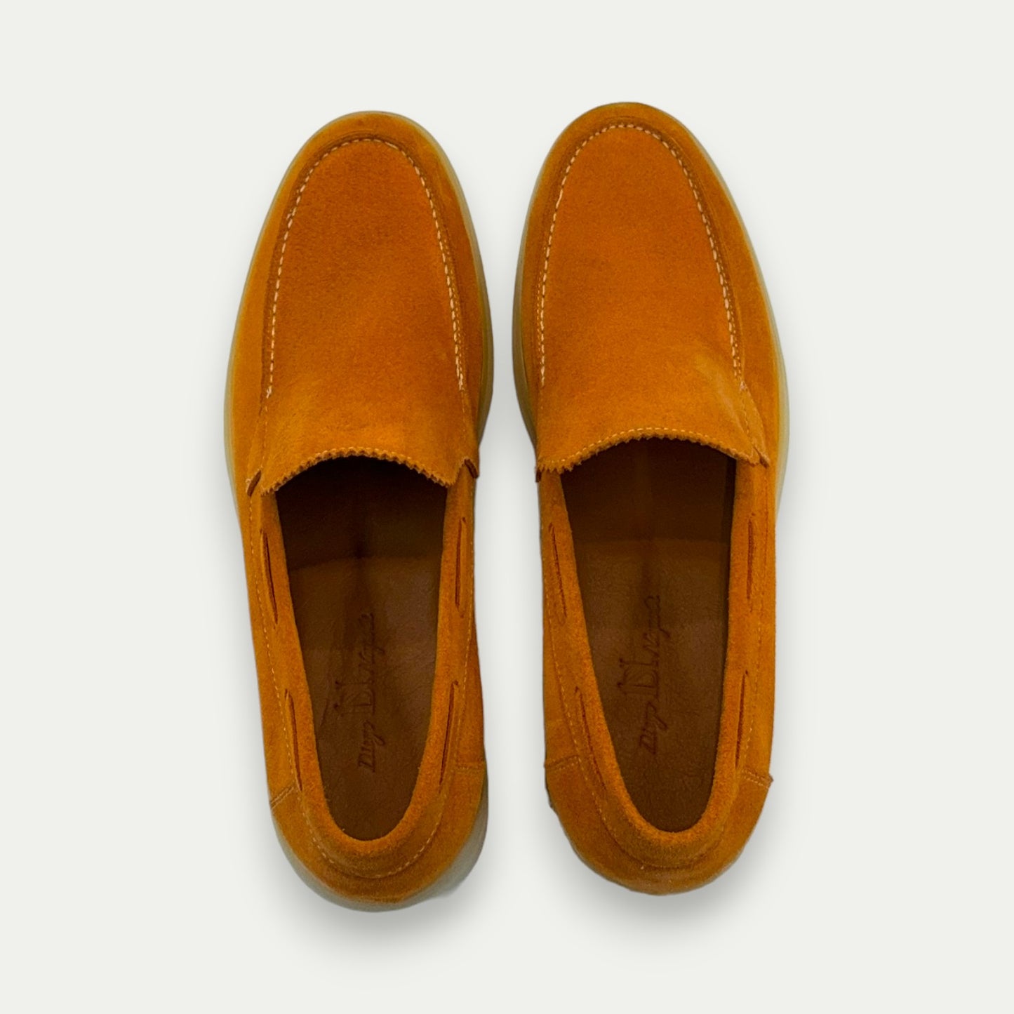 MOCASSINS HOMME EN DAIM ORANGE