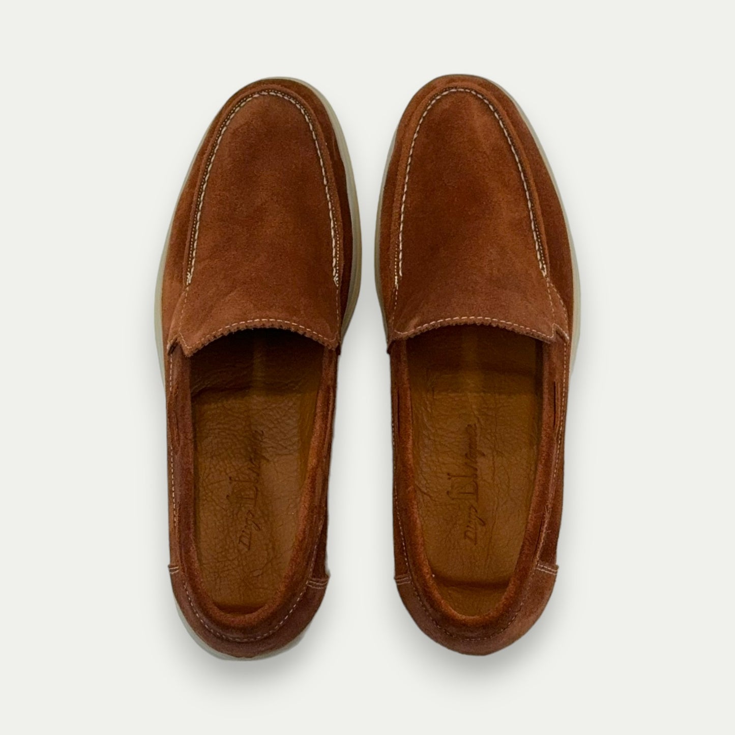 MOCASSINS HOMME EN DAIM ROUILLE